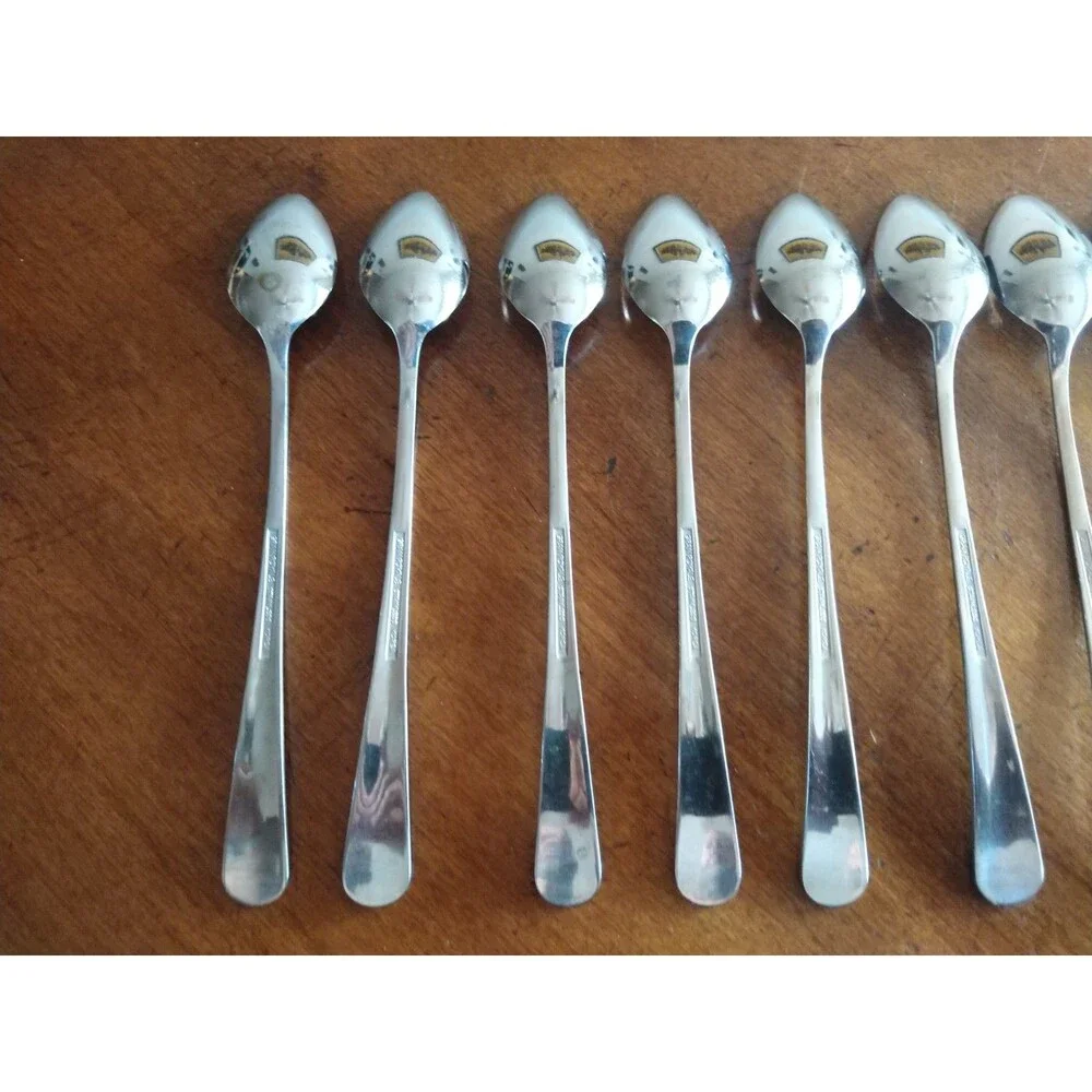 Lot 10x Gran Royale Stainless Iced Tea Spoon 7.3